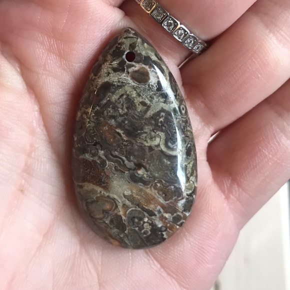 Anethyst Jasper Agate Lapis Gem Pendant Lot - Picture 10 of 12